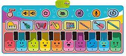 Детский музыкальный игровой коврик-пианино напольный Piano music mat разноцветный 757-04A