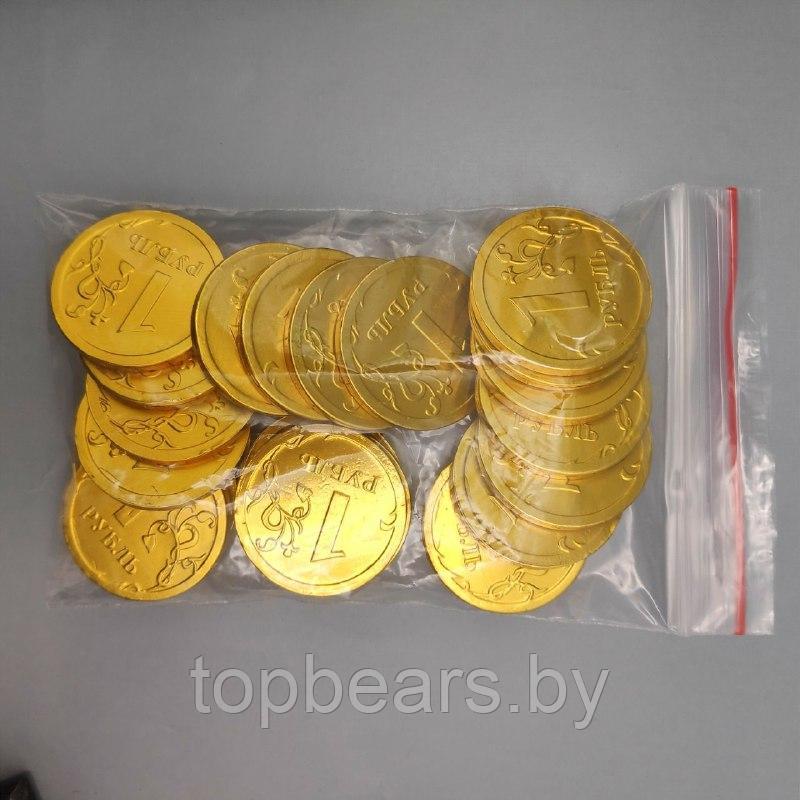 Золотые шоколадные монеты «Рубль», набор 20 монеток (Россия) - фото 6 - id-p197369614