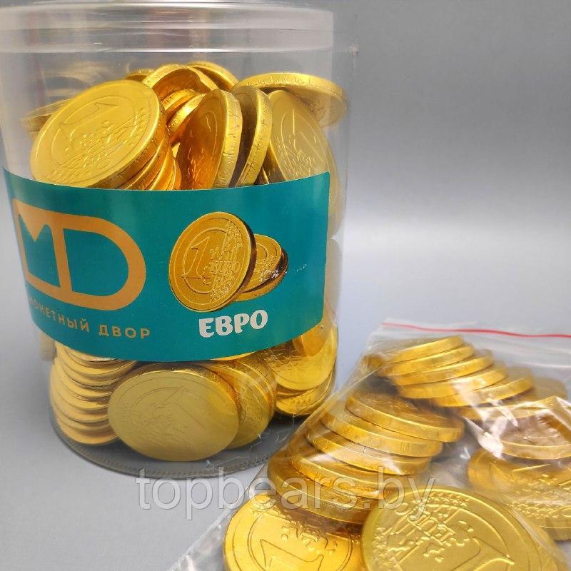 Золотые шоколадные монеты «Евро», набор 20 монеток (Россия) - фото 4 - id-p197369615