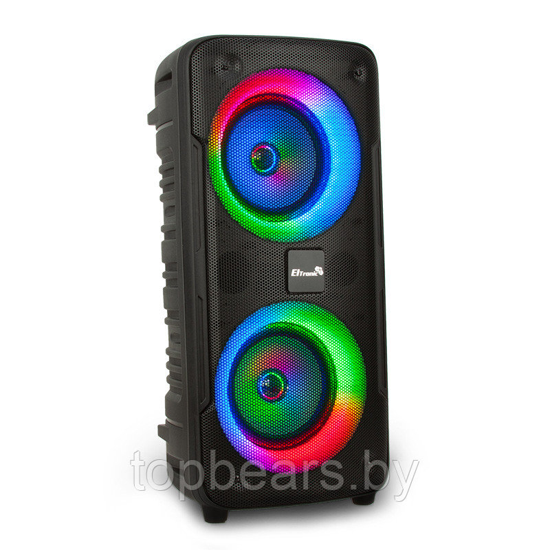 Напольная колонка Eltronic DANCE BOX 300 Watts  арт. 20-19 с проводным микрофоном и RGB цветомузыкой