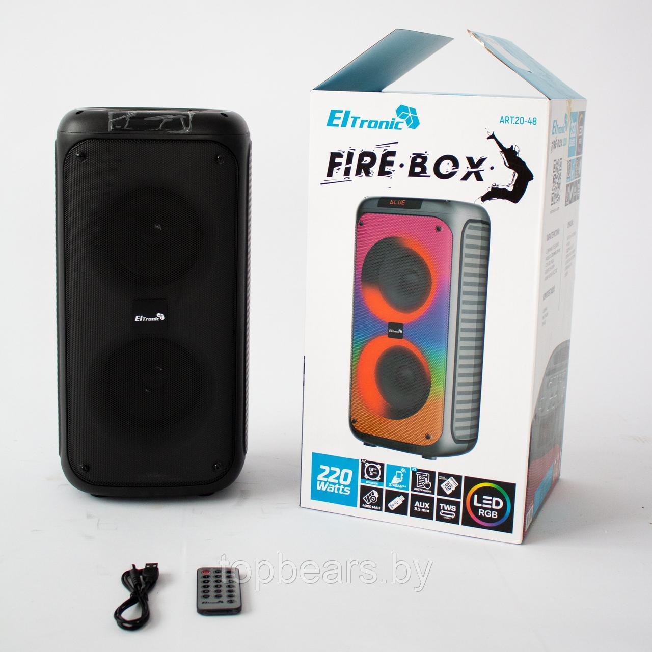 Портативная bluetooth колонка Eltronic FIRE BOX 220 Watts арт. 20-48 с LED-подсветкой и RGB светомузыкой, - фото 3 - id-p197369636