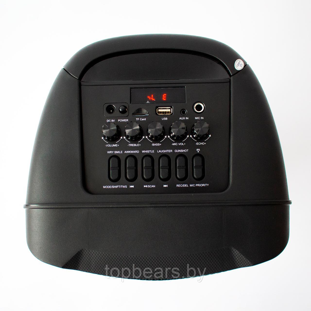 Портативная bluetooth колонка Eltronic FIRE BOX 300 Watts арт. 20-20 с проводным микрофоном, LED-подсветкой и - фото 4 - id-p197369639