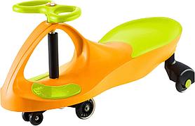 Машинка детская с полиуретановыми колесами салатово-оранжевая БИБИКАР