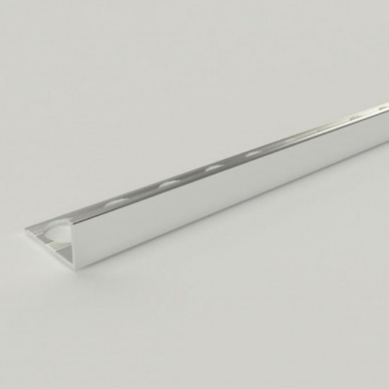 Профиль L-образный окантовочный внешний ПК 01 серебро глянец 9мм длина 2700мм