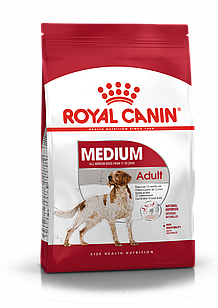 ROYAL CANIN Medium Adult сухой корм для собак в возрасте 12 месяцев и старше.15 кг