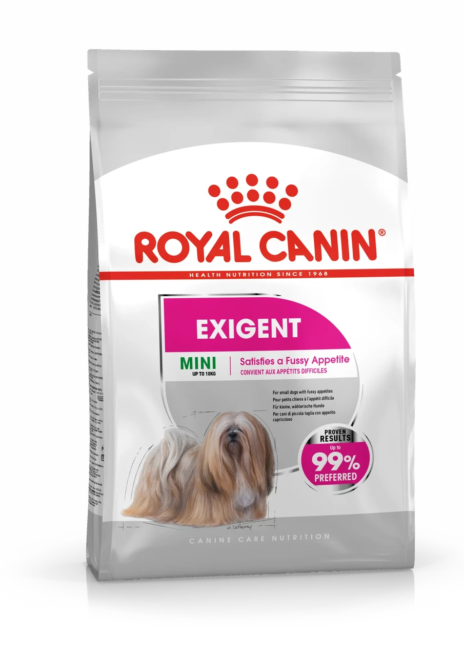Сухой корм для собак ROYAL CANIN Mini Exigent сухой корм для взрослых и стареющих собак, привередливых в