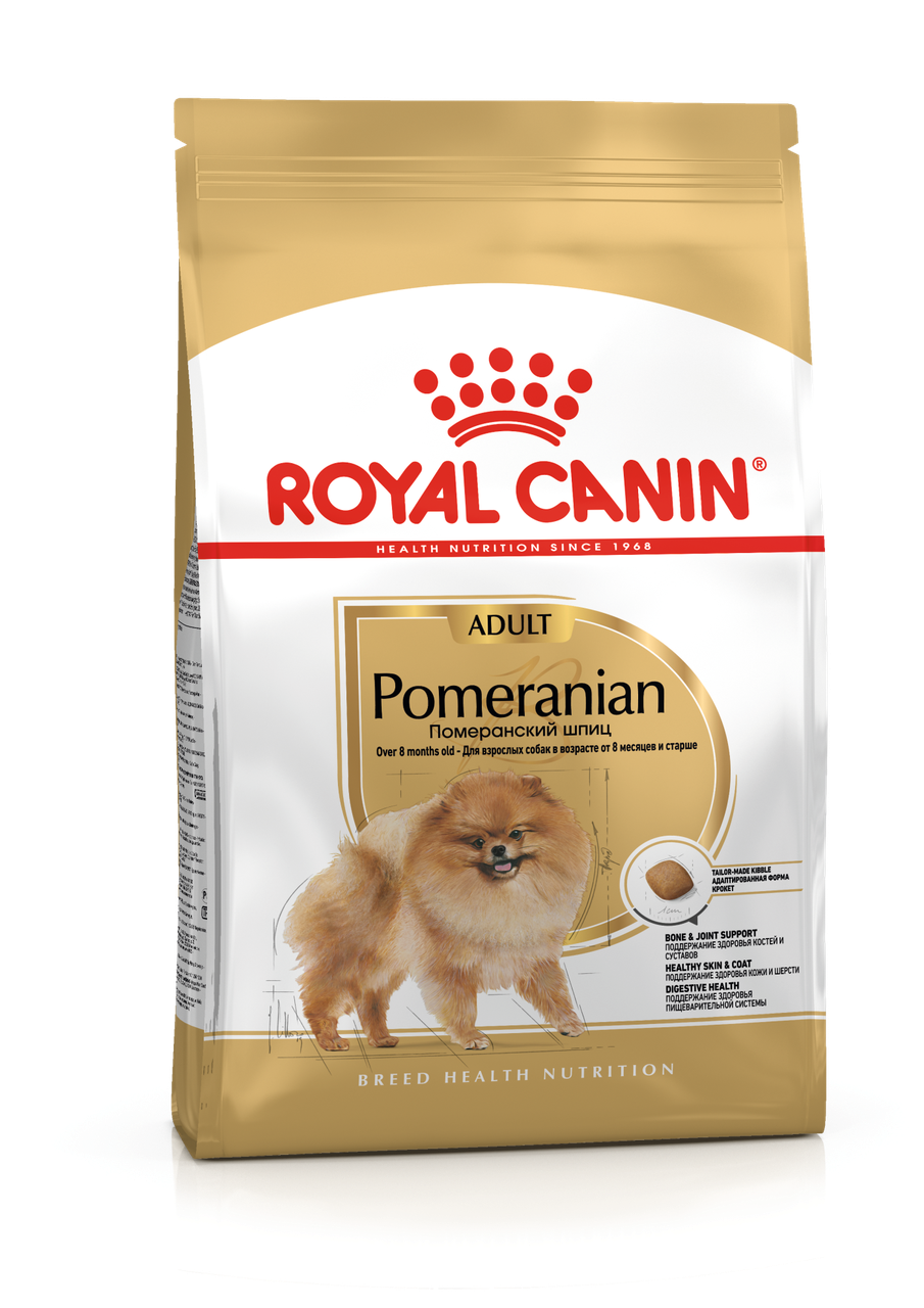 Сухой корм ROYAL CANIN Pomeranian Adult для взрослых собак породы Померанский Шпиц 500гр.