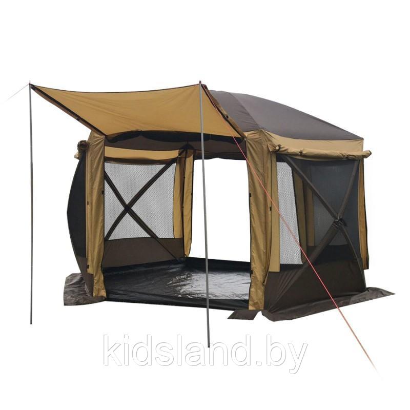 Шестиугольный 5-ти местный шатер Mircamping ( 2 ВХОДА)