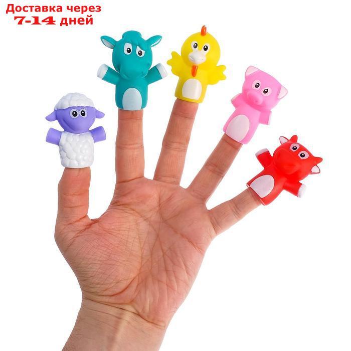 Набор пальчиковых игрушек "Милые зверята", по методике Монтессори - фото 2 - id-p197348190