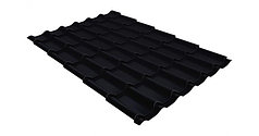 Металлочерепица классик 0,5 Satin Мatt   RAL 9005 Черный