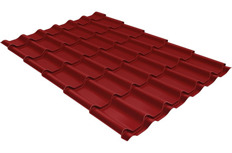 Металлочерепица Classic 0,5 Rooftop Matte RAL 3011 Коричнево-красный, фото 2
