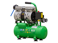 ECO Компрессор ECO AE-10-OF1 (120 л/мин, 8 атм, коаксиальный, безмасляный, ресив. 10 л, 220 В, 0,7 кВт)