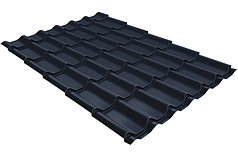 Металлочерепица Classic 0,5 Rooftop Бархат   RAL 7024 Мокрый асфальт