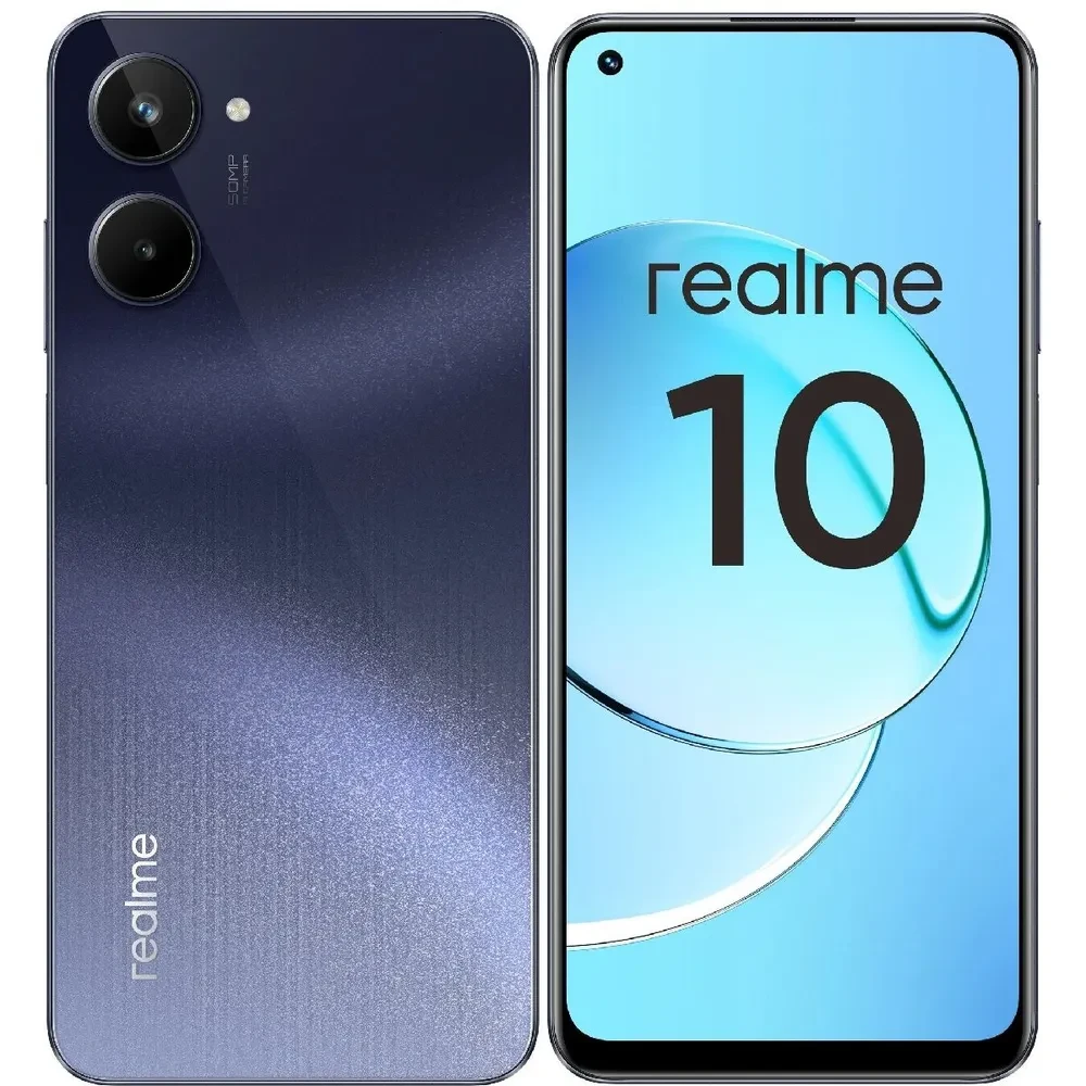 Смартфон Realme 10 8GB/128GB Черный Международная версия - фото 1 - id-p197387728