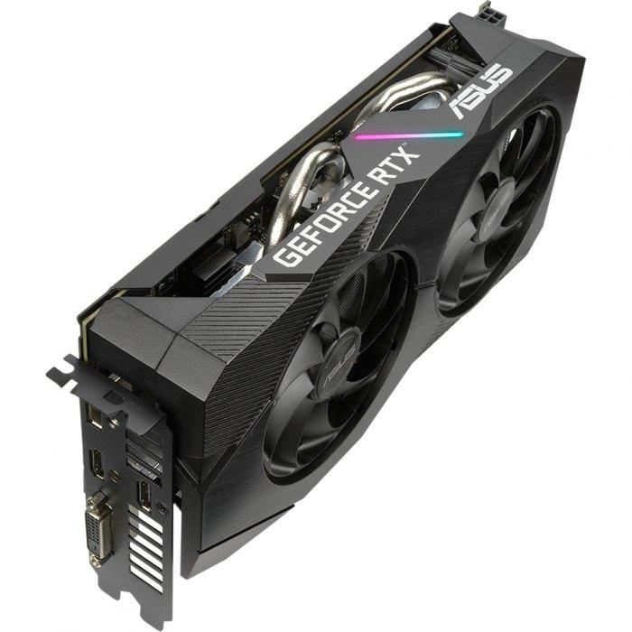 6Gb PCI-E GDDR6 ASUS DUAL-RTX2060-6G-EVO (RTL) DVI+2xHDMI+DP GeForce RTX2060