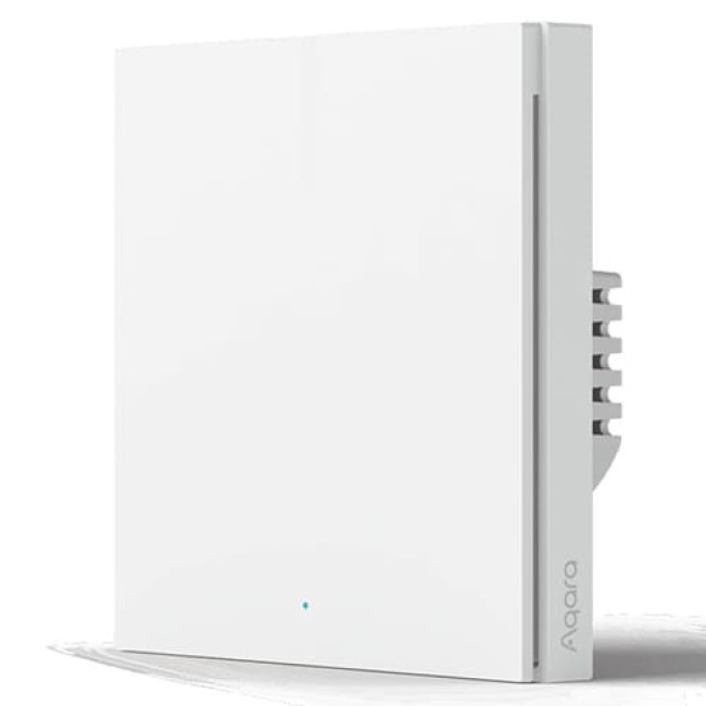 Умный выключатель Aqara Smart Wall Switch H1 одинарный с нулевой линией WS-EUK03 (Международная версия) Белый - фото 1 - id-p197387515