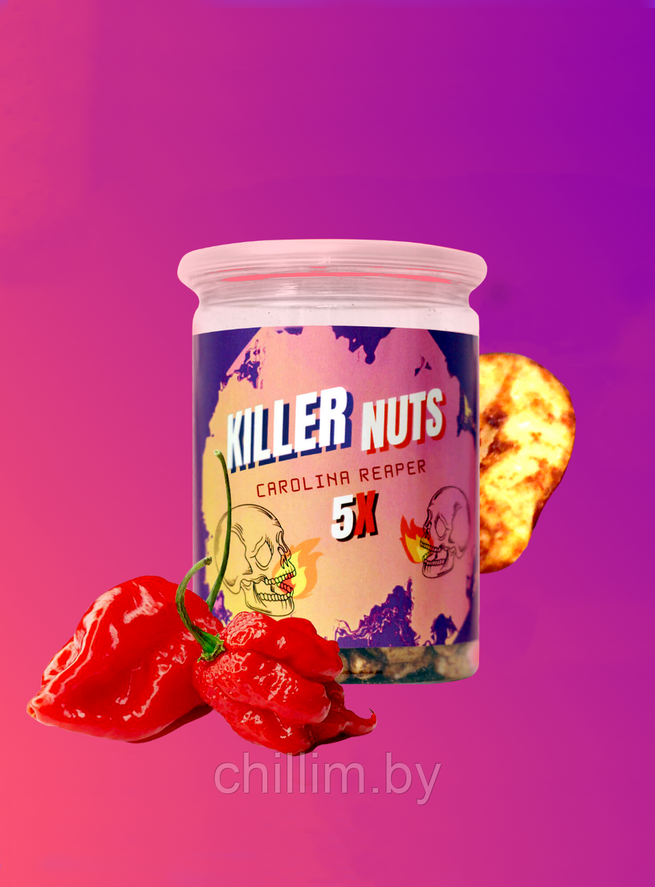 Супер острые орешки-челлендж Killer Nuts Carolina Reaper 5X (Big pack) - фото 5 - id-p197388531