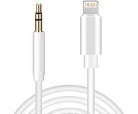 Кабель Lighting - jack 3.5mm (AUX), 1 метр, белый 556292