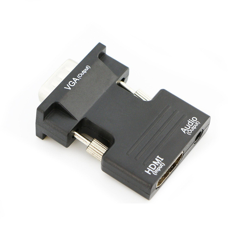 Адаптер - переходник HDMI – VGA - jack 3.5mm (AUX) PRO MINI, черный 556319