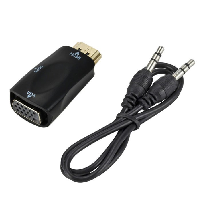 Адаптер - переходник HDMI – VGA - jack 3.5mm (AUX) MINI, черный 556320