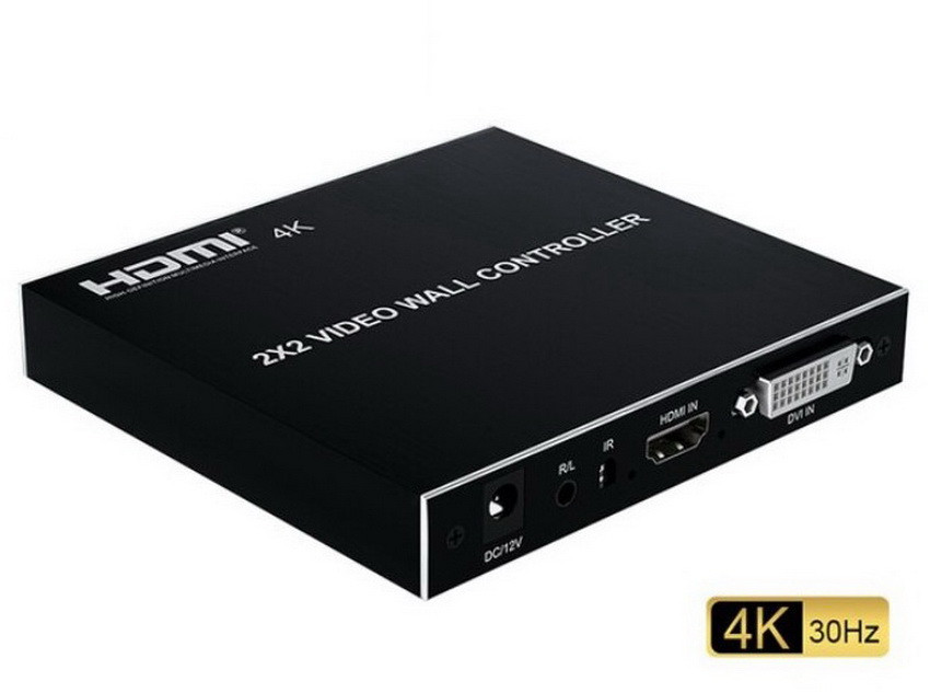 Контроллер видеостены HDMI 4K UltraHD на 4 экрана 2x2 556329