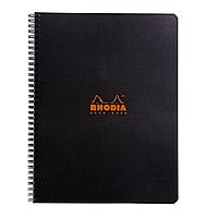 Блокнот "Rhodia", А4+, 80 листов, клетка, черный