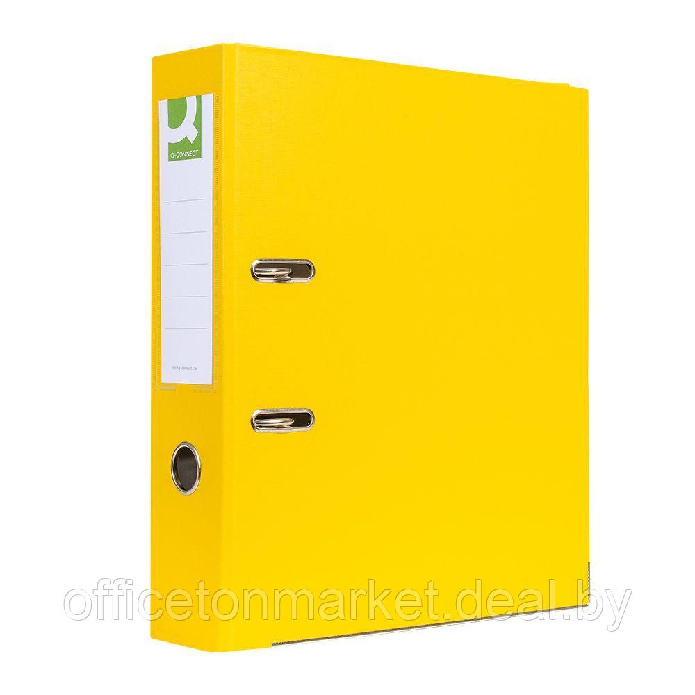 Папка-регистратор "Q-Connect ПВХ Эко", A4, 75 мм, желтый - фото 1 - id-p197392779