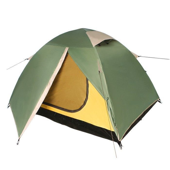 Палатка BTrace Malm 3, двухслойная, 3-местная, цвет зелёный - фото 3 - id-p197395946