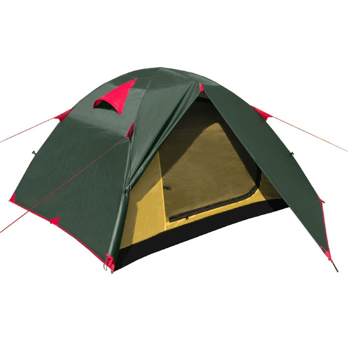 Палатка BTrace Vang 3, двухслойная, 3-местная, цвет зелёный - фото 1 - id-p197395947