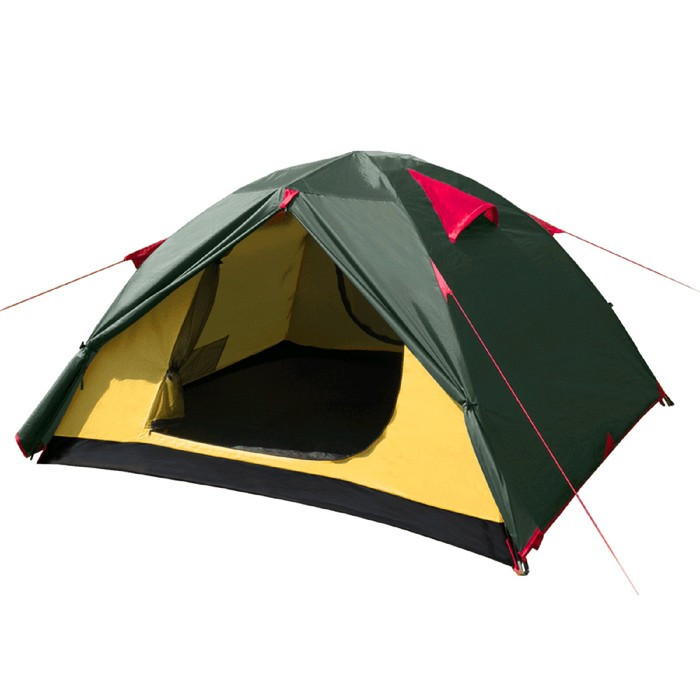Палатка BTrace Vang 3, двухслойная, 3-местная, цвет зелёный - фото 2 - id-p197395947