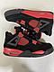 Кроссовки Nike Air Jordan 4 Retro черно-красные, фото 6