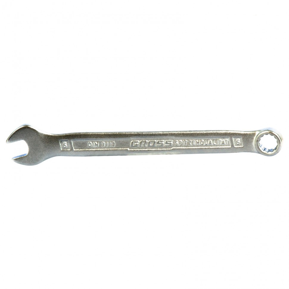Ключ комбинированный 6 мм, CrV, холодный штамп Gross - фото 1 - id-p197451779