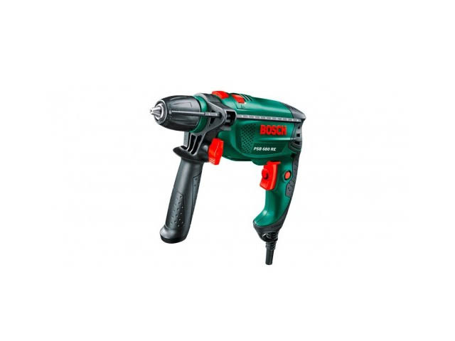 Дрель ударная BOSCH PSB 680 RE в кор. (680 Вт, патрон БЗП, 1 скор.)