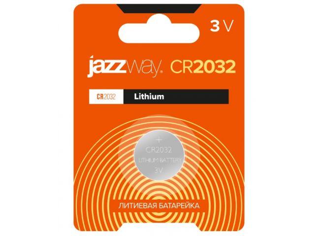 Батарейка CR2032 3V lithium 1шт. JAZZWAY (Литиевая) - фото 1 - id-p197438676