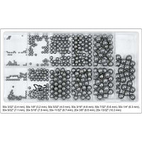 Шарики стальные 2,4-10,3мм (набор 470шт) "Yato"