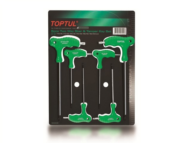 Набор ключей L-Type Torx T10-Т40 6шт TOPTUL - фото 1 - id-p197451043