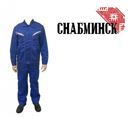 Костюм рабочий р.64-66/170-176 синий весенний (куртка+п/комбез)