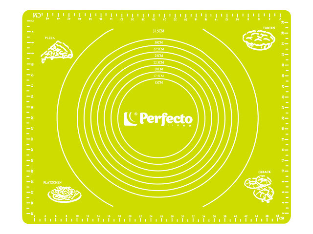 Коврик для теста с мерными делениями, силиконовый, 50х40 см, серия GREEN, PERFECTO LINEA (Размер 50х40 см) - фото 1 - id-p197453040