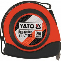 Рулетка с магнитом  3мх16мм "Yato"