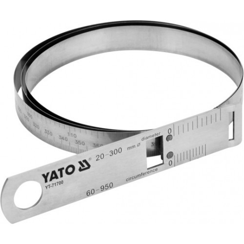 Циркометр для измерения длины окружности и диаметра d20-300мм "Yato"