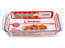 Форма из жаропрочного стекла, 1.6 л, прямоугольная, 295х181х51 мм, PERFECTO LINEA