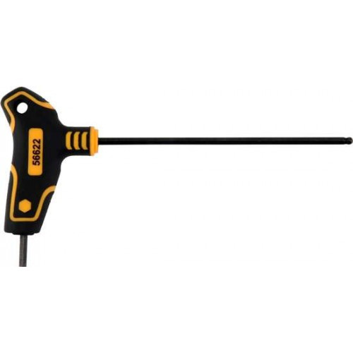 Ключ c T-образной ручкой с шариком HEX 3.0мм 100х13х59мм "Vorel" - фото 1 - id-p197451271