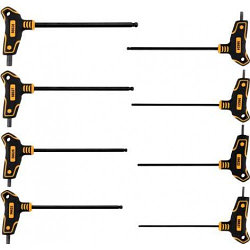 Ключи c T-образной ручкой с шариком HEX 2,5-10мм (набор 8пр.) "Vorel"