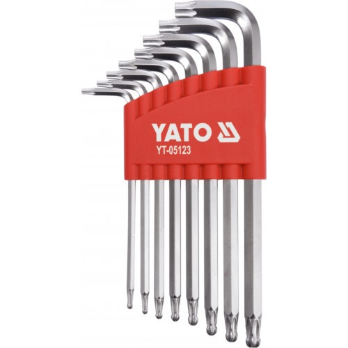 Ключи TORX с шариком T9-T40 (набор 8шт.) CrV "Yato" - фото 1 - id-p197451295