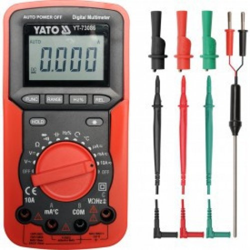 Цифровой мультиметр 0-600V/последовательность фаз "Yato"