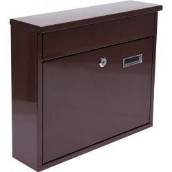 Ящик металлический почтовый 310х360х100мм коричневый "Vorel"