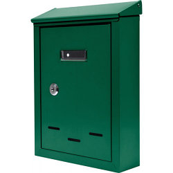 Ящик металлический почтовый 285х200х60мм зеленый "Vorel"