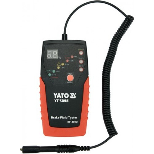 Тестер тормозной жидкости DOT 3, 4, 5.1 LCD "Yato"