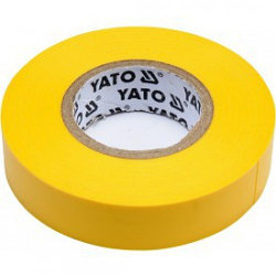Изолента ПВХ желтая 15мм х 20м х 0,13мм "Yato"