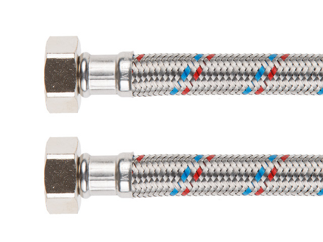 Подводка гибкая, SUS, гайка 3/4" - гайка 3/4" 40см AV Engineering - фото 1 - id-p197465275